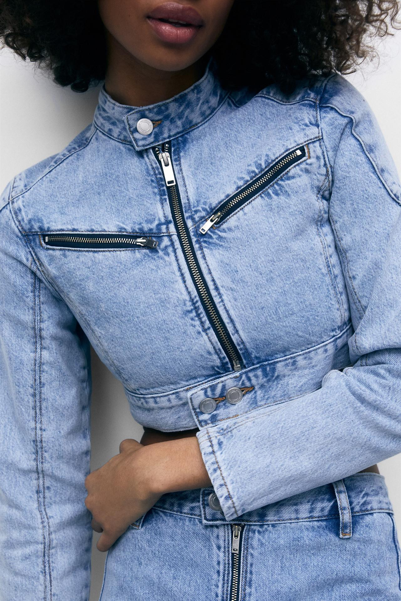 Racing denim jacket | PULL and BEAR UK