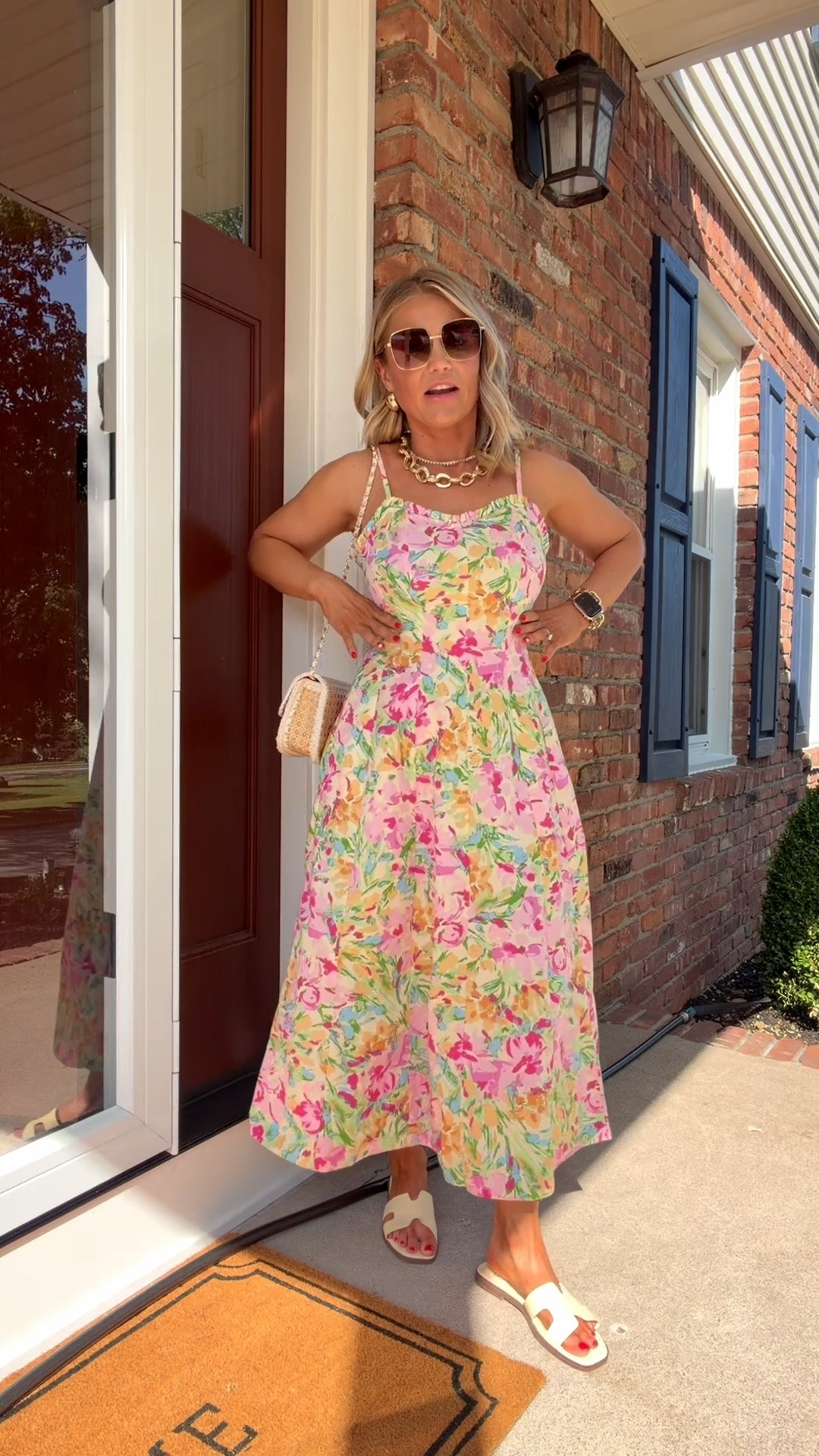 Walmart Summer dress under $40👏 I’m wearing a XS 

Summer outfits 2026, summer dresses, Walmart fashion, Walmart dress, Walmart finds, petite style, midsize fashion, wedding guest dress, Lilly Pulitzer

#LTKMidsize #LTKPetite #LTKSeasonal