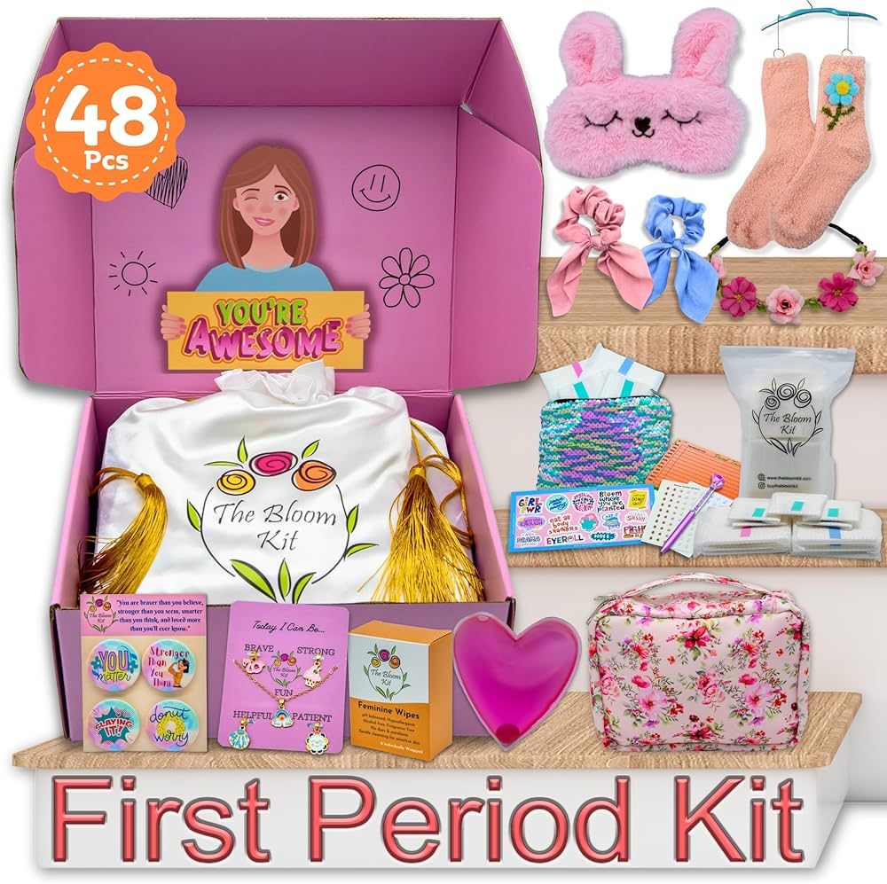 First Period Kit for Girls 9-10-12 for School - Period Starter Kit for Tweens - Teen Period Kit -... | Amazon (US)