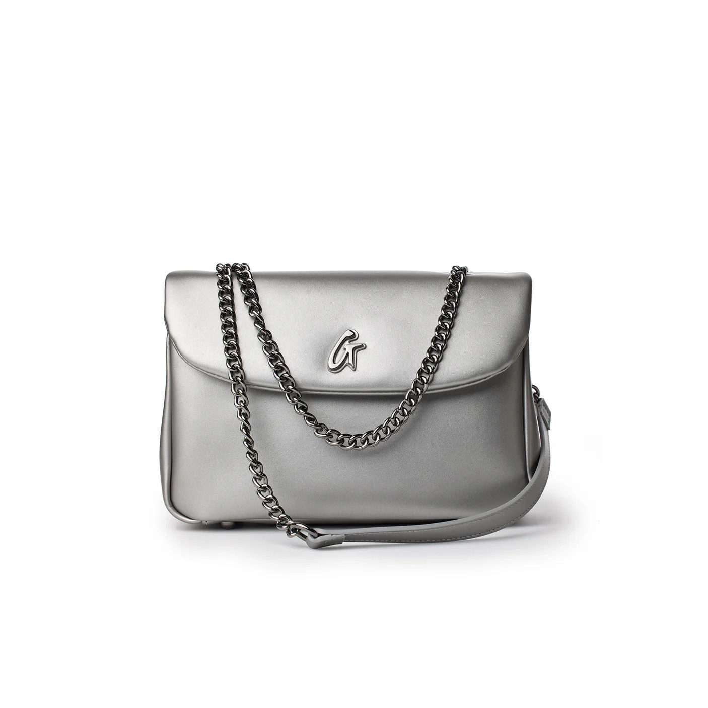 STANDARD MEDIUM CLASSIC FLAP BAG PLATINUM | Glam-Aholic Lifestyle