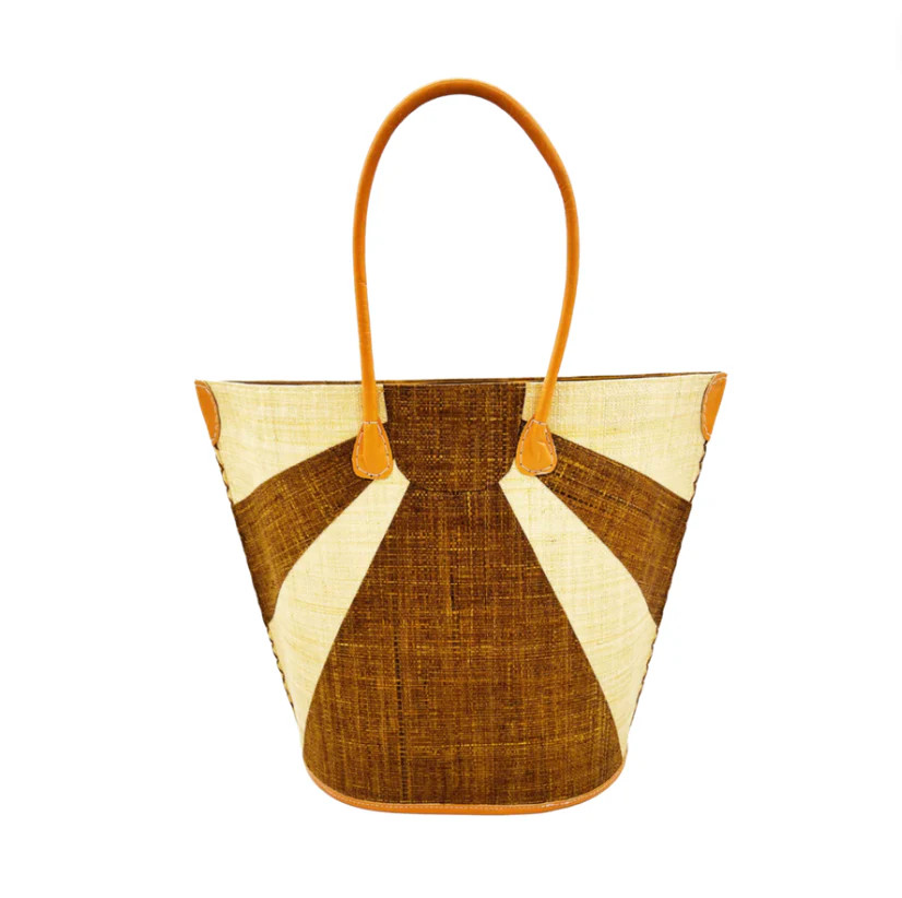Sunburst Large Straw Tote Bag | Shop Bijou