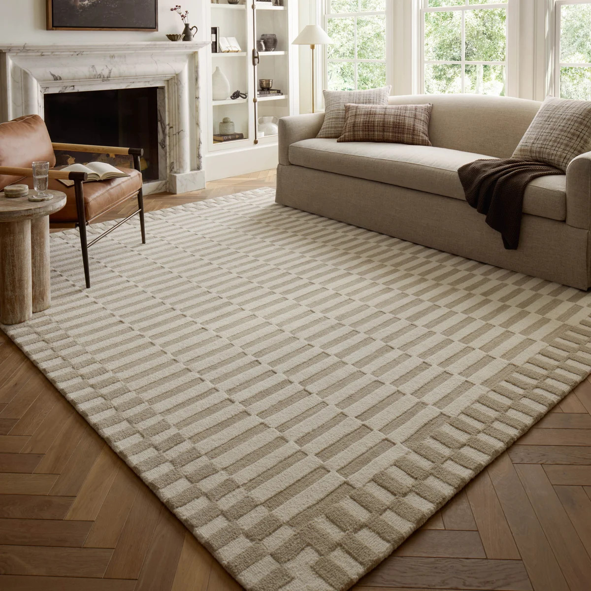 Chris Loves Julia x Loloi Bradley Ivory / Beige Area Rug | Wayfair North America