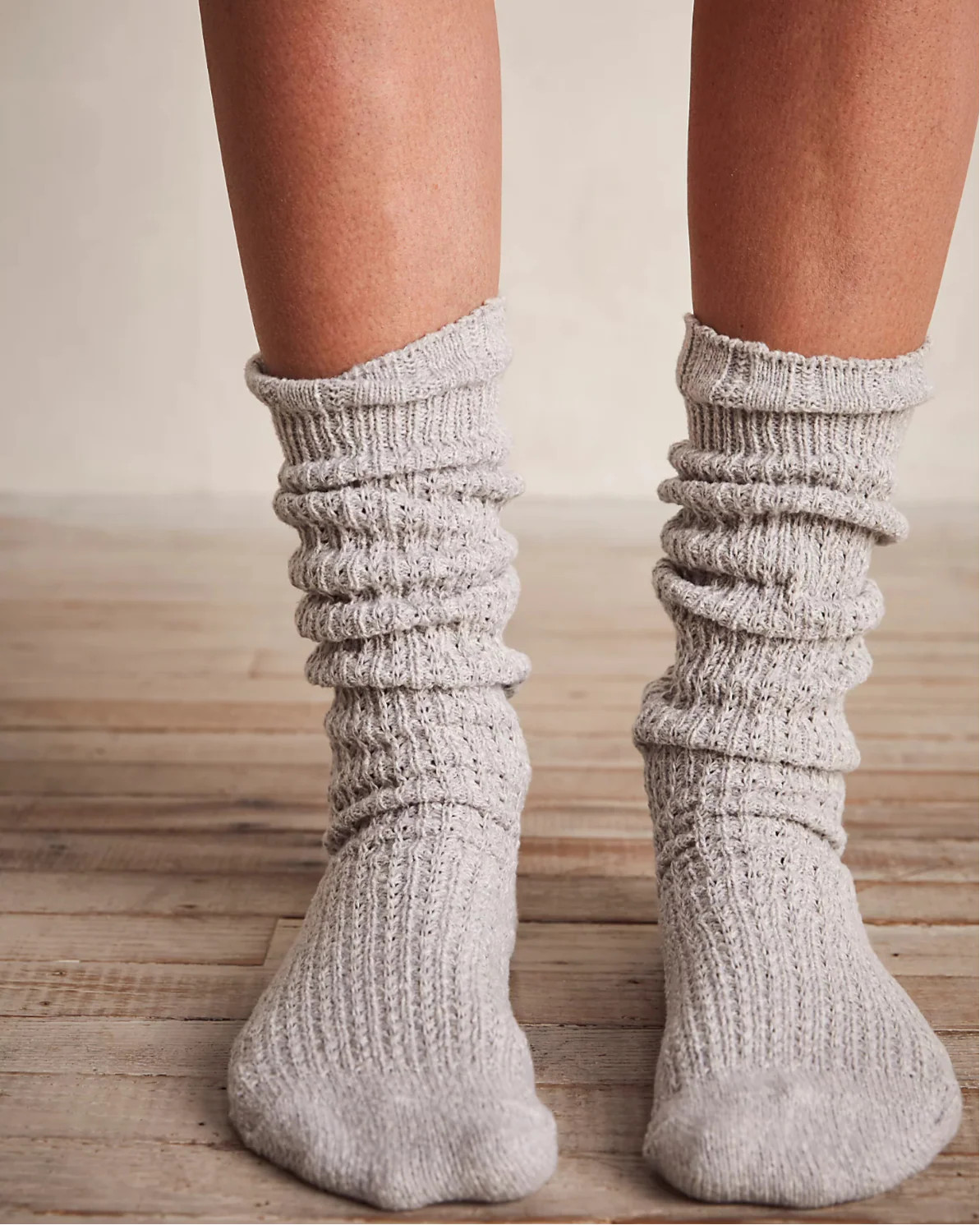Staple Slouch Socks in Marled Grey by Free People | ish Boutique