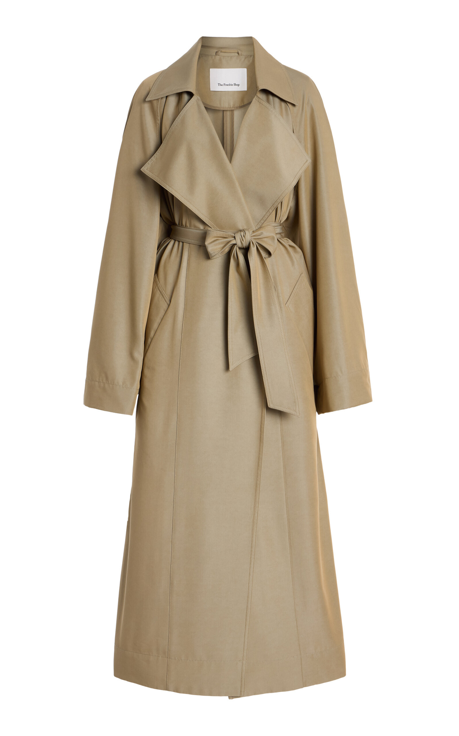 The Frankie Shop - Astoria Cutout Trench Coat - Brown - XS/S - Moda Operandi | Moda Operandi (Global)