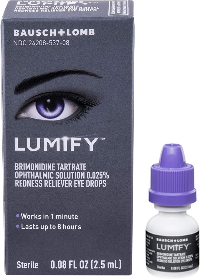 LUMIFY Redness Reliever Eye Drops 0.08 Fl Oz (2.5mL) | Amazon (US)