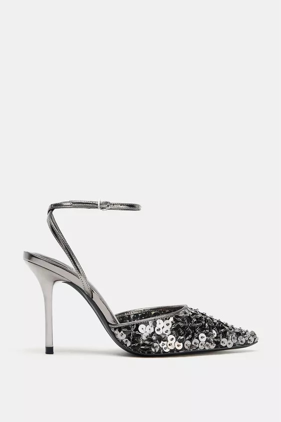 SEQUIN HEELS | Zara US