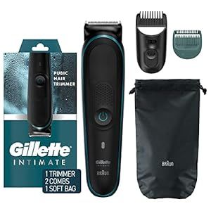 Gillette Intimate Men’s Manscape Pubic Hair Trimmer, SkinFirst Ball Trimmer For Men, Waterproof... | Amazon (US)
