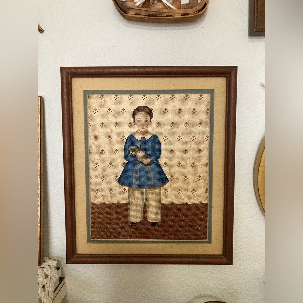 Framed Vintage Cross Stitch | Poshmark
