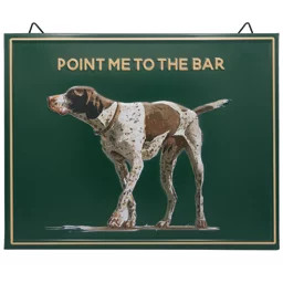 Red Shed Point Me To the Bar Metal Sign, 14 in. | Tractor Supply