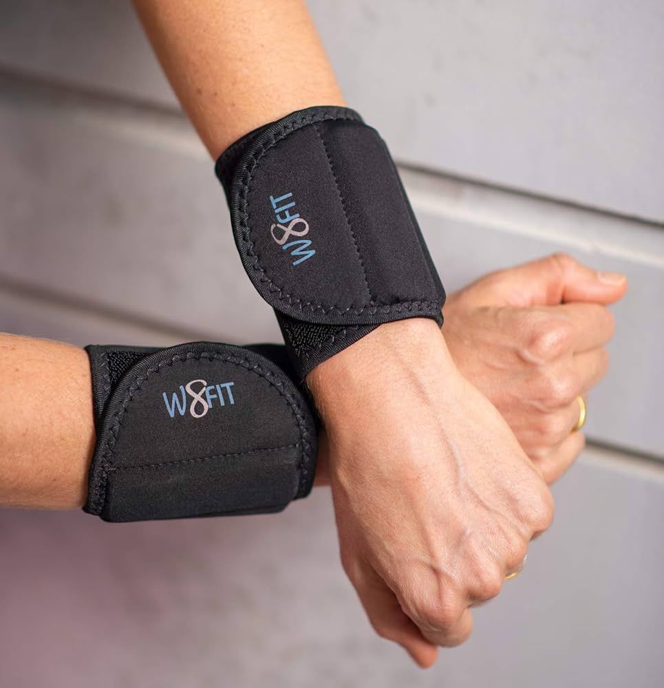 W8FIT Adjustable Wrist Arm Weights 1.25-1.7 LBS Pair with Removable Weight for Walking, Fitness, ... | Amazon (US)