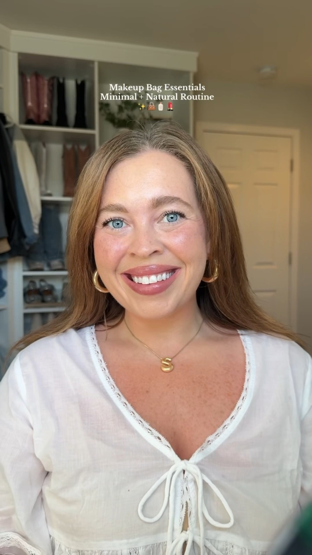 Updated for Spring Natural Makeup Routine ✨ Shades listed below! 

Saie Glowy Super Gel in Starglow 
Saie Concealer in 1
Merit Foundation/Concealer in Sandstone 
Benefit Brow Pencil in 2.5 
Summer Fridays Gloss in Sweet Mint 
Charlotte Tilbury Lip Liner in Love Trap
Dibs Blush in Pink Cosmos 
Milk Gel Tint in 6 

#LTKFindsUnder100 #LTKBeauty #LTKFindsUnder50