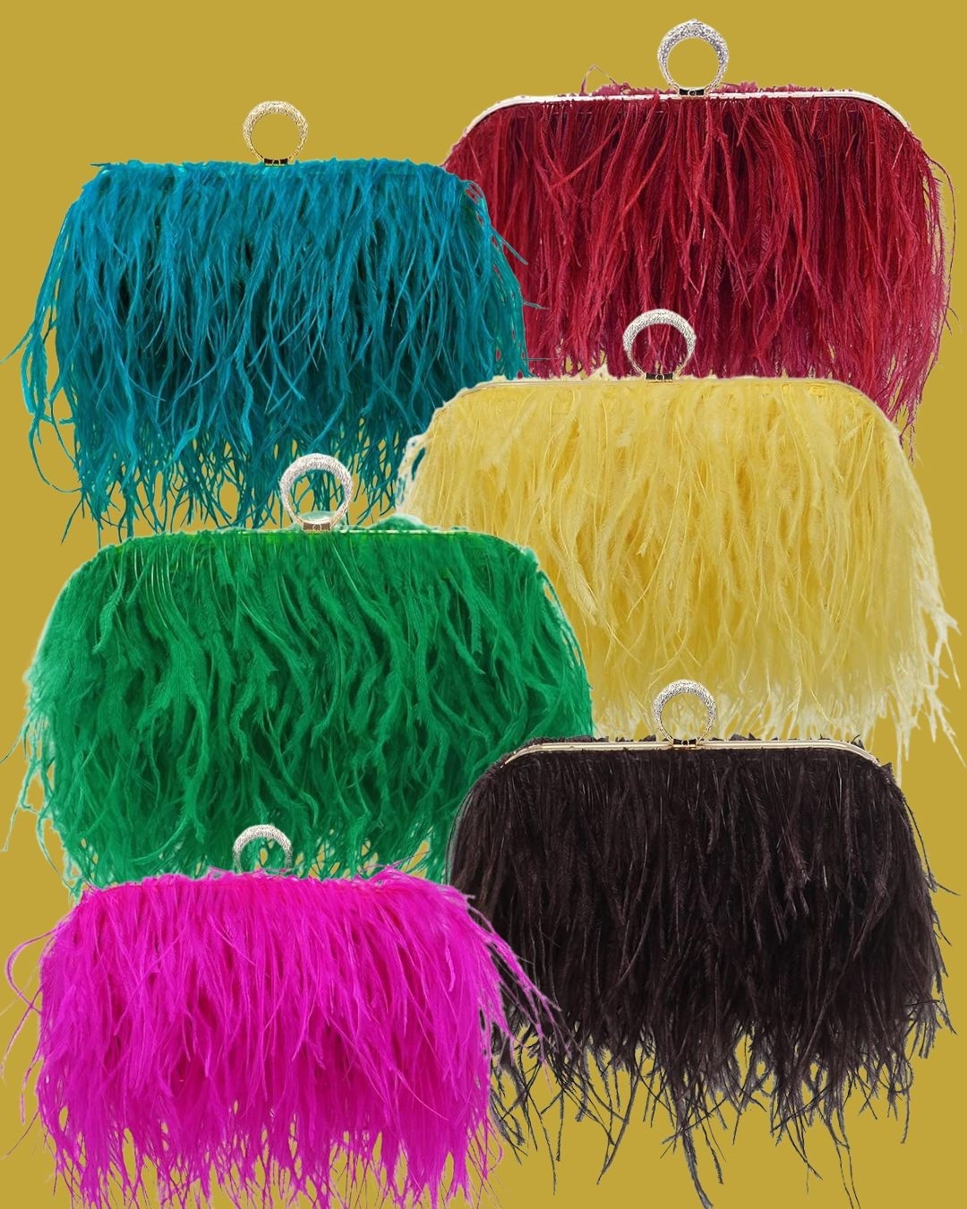 Obsessed with these feather clutches from Amazon 🪶✨ They make any outfit way more fun! #Amazon

#LTKU #LTKWedding #LTKootd
