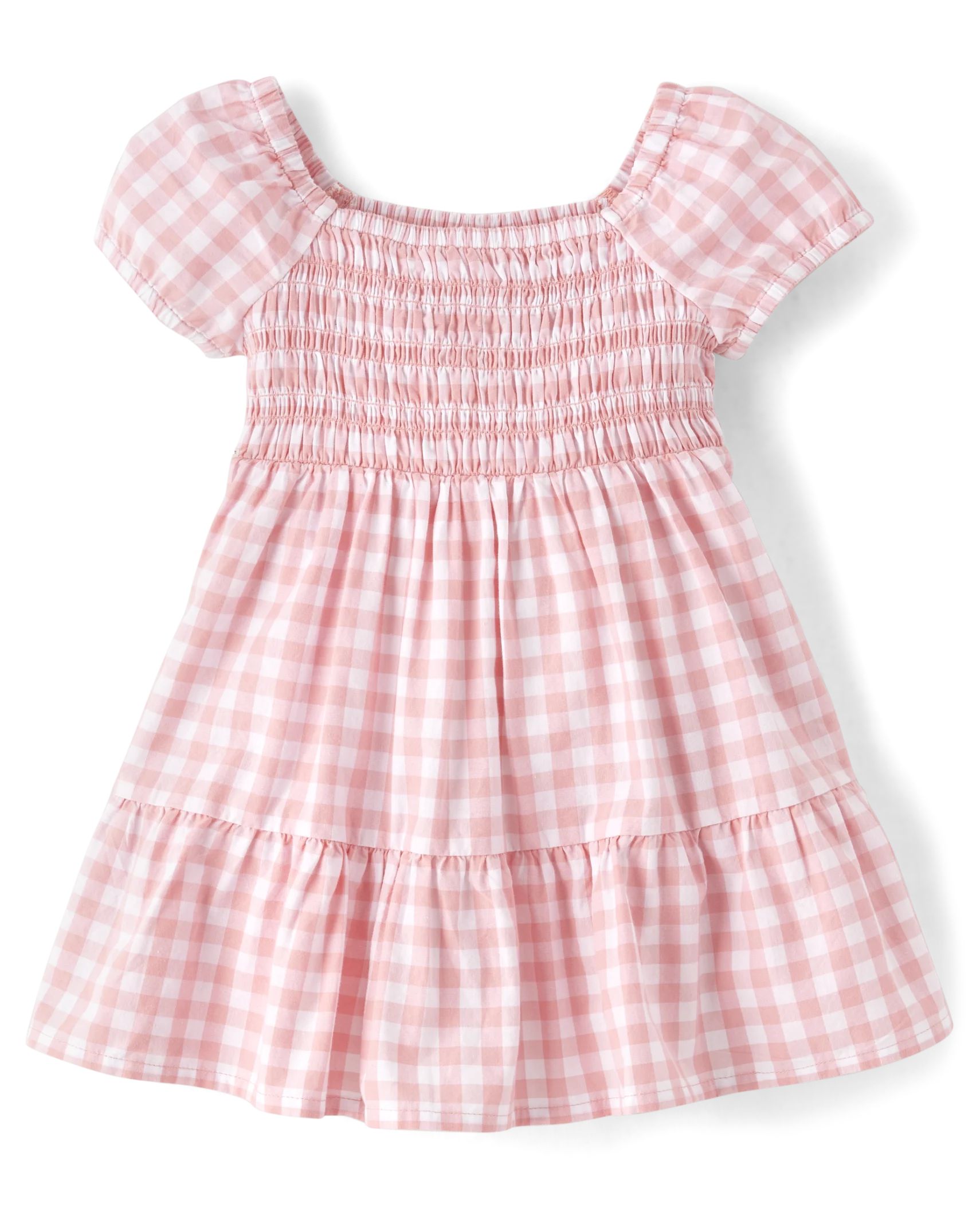 Toddler Girls Mommy And Me Gingham Poplin Ruffle Dress - rose petal | The Children's Place