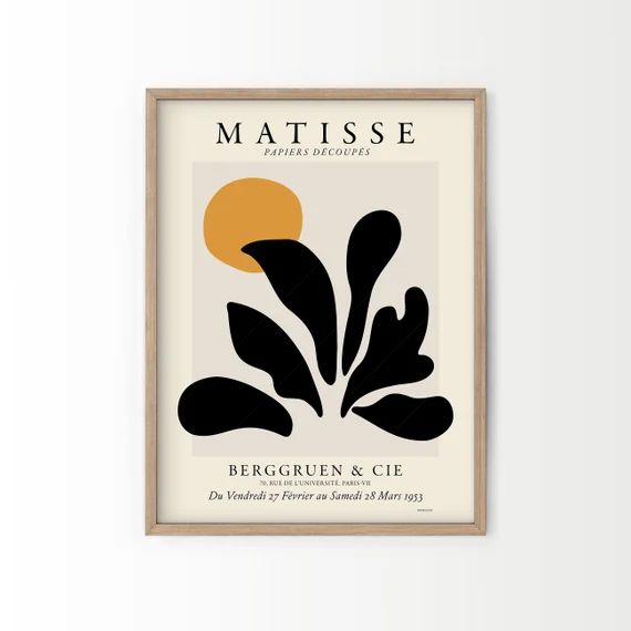 Matisse Wall Art Matisse Cut Out Neutral Wall Decor Minimal | Etsy Canada | Etsy (CAD)