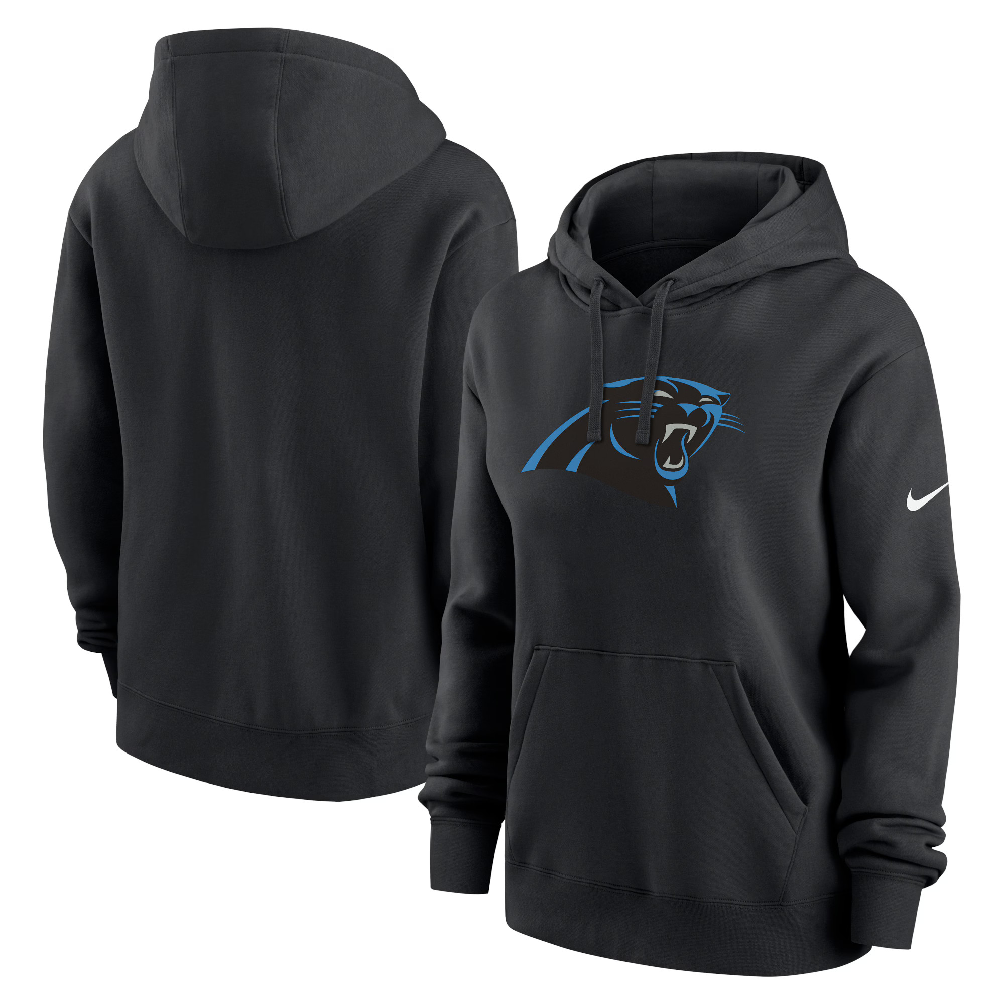 Carolina Panthers Nike Women's Club Fleece Hoodie - Black | Fanatics