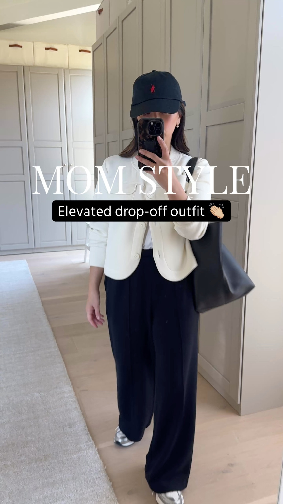 Your next drop off outfit can be elevated and comfy

Varley jacket xs
Everlane tee medium
Varley pants small 28” inseam. Typically wear the xs
New Balance sneakers 6
Polo hat
Mansur Gavriel tote
Electric Picks earrings 
Dorsey James necklace 15”

Petite style, spring outfits 2026, athleisure, mom outfits 


#LTKootd #LTKmomlife #LTKPetite