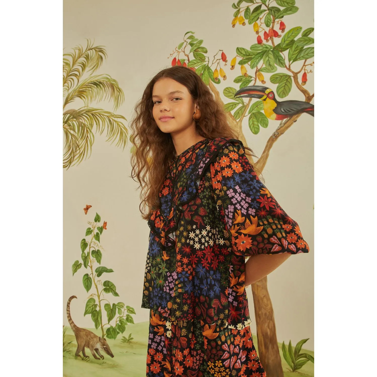 Bata Estampada Jardim De Morango | Farm Rio (BR)