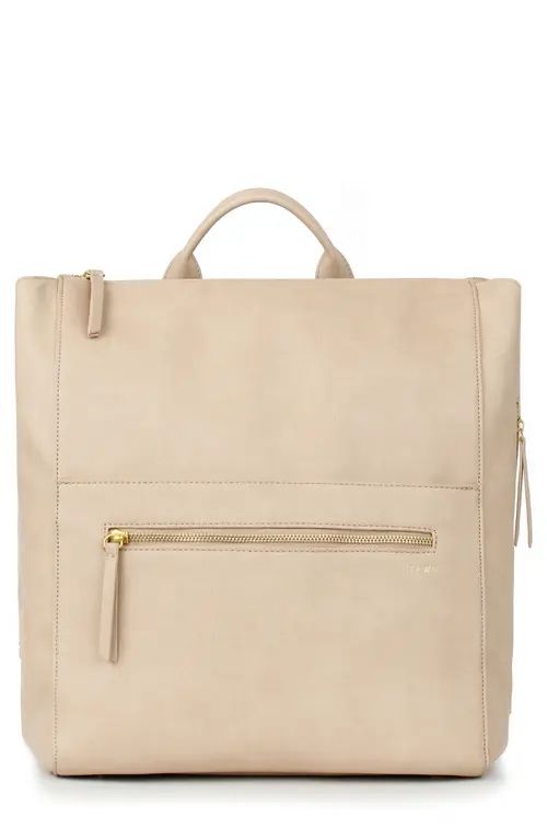 Fawn Design Faux Leather Diaper Bag in Beige at Nordstrom | Nordstrom