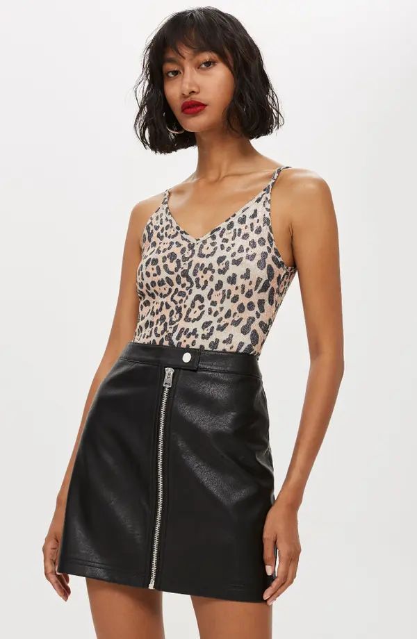 Penelope Faux Leather Miniskirt | Nordstrom
