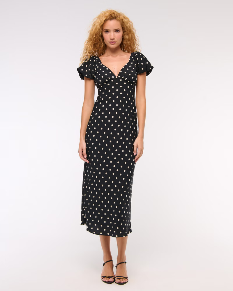Women's Mesh Draped Maxi Dress | Women's Clearance | Abercrombie.com | Abercrombie & Fitch (US)