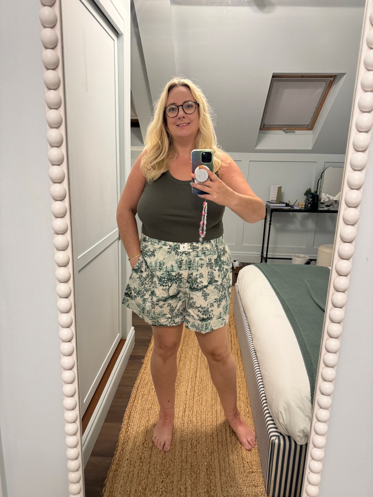 When the pjs match the decor 

This print is out of stock but linked lists more to this post that are the same style. 

#LTKmidsize #LTKcurves #LTKplussize
