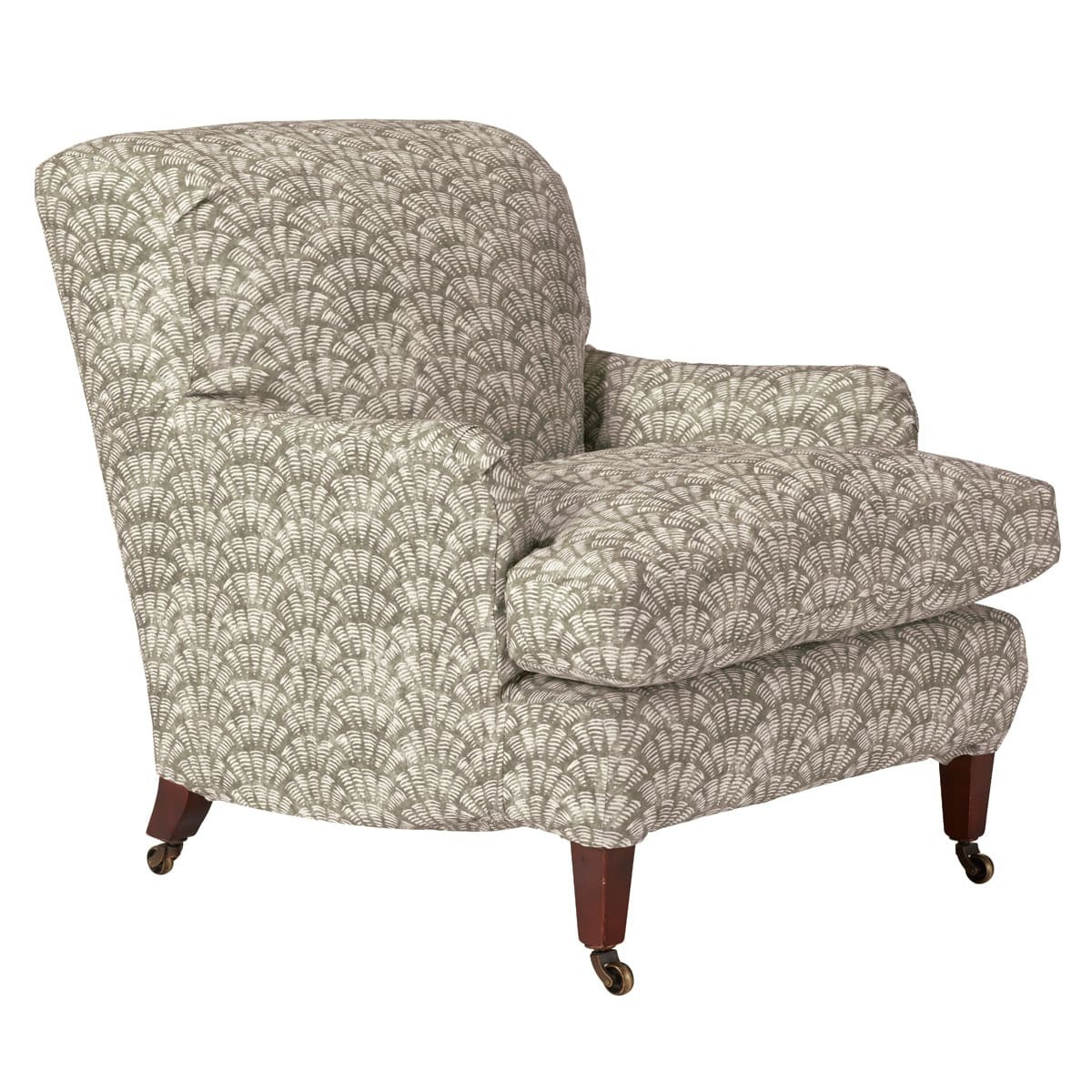 Zhouzhuang Linen Slip Cover For Coleridge Armchair - Taupe | OKA Direct (UK)