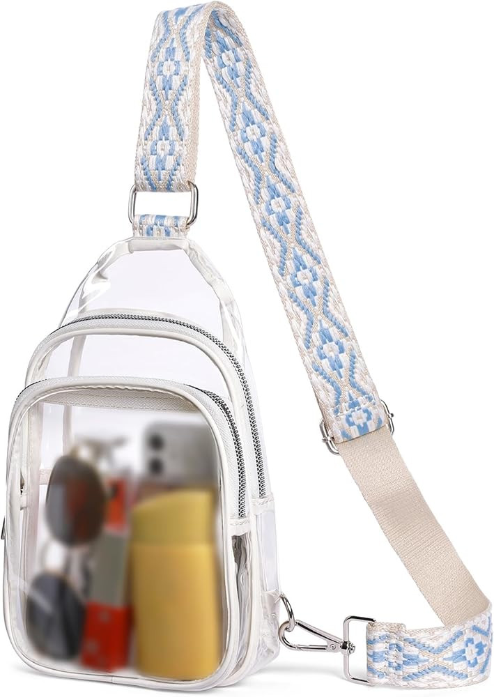CLUCI Clear Bag for Stadium Events, Clear Bag Purses for women Crossbody Transparent, Crossbody P... | Amazon (US)