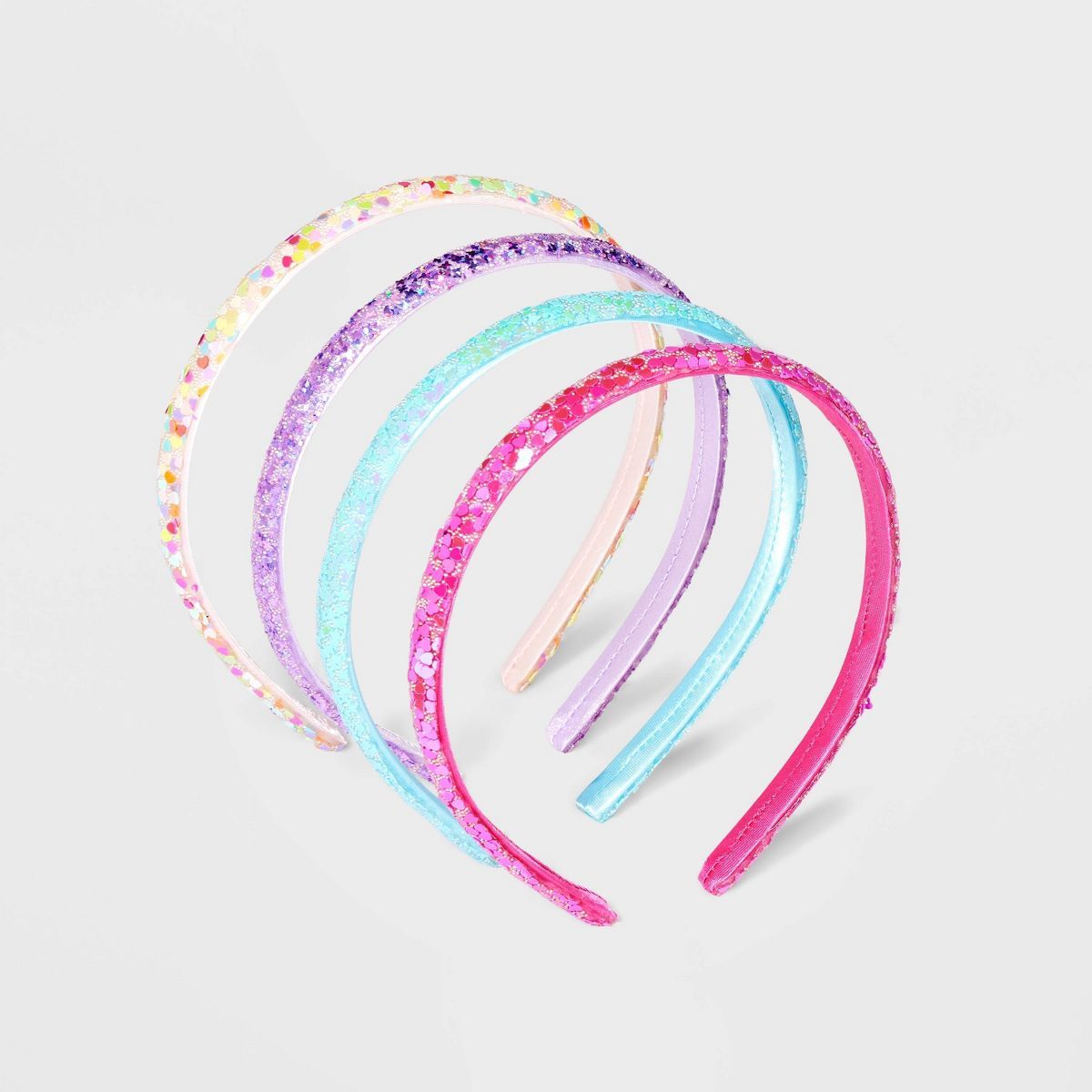 Girls' 4pk Heart and Butterfly Glitter Headband Set - Cat & Jack™ | Target
