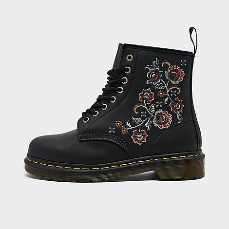 Dr. Martens Women's 1460 Vonda TF Floral Print Lace Up Boots in Black Genix Nappa Size: 10.0 | Finish Line (US)
