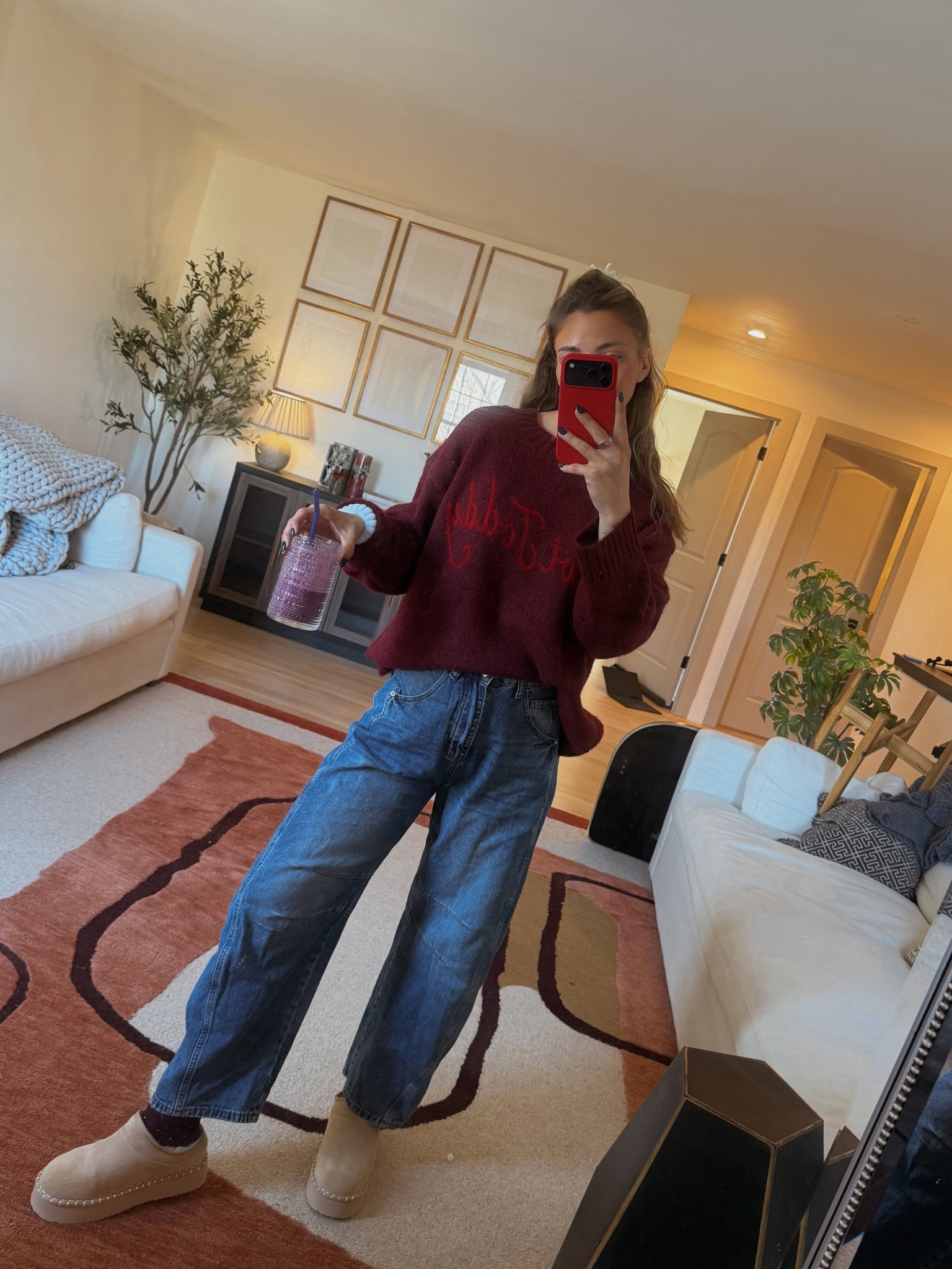 Sweater size M 
Jeans size 4 

#LTKHoliday #LTKStyleTip #LTKdayinmylife