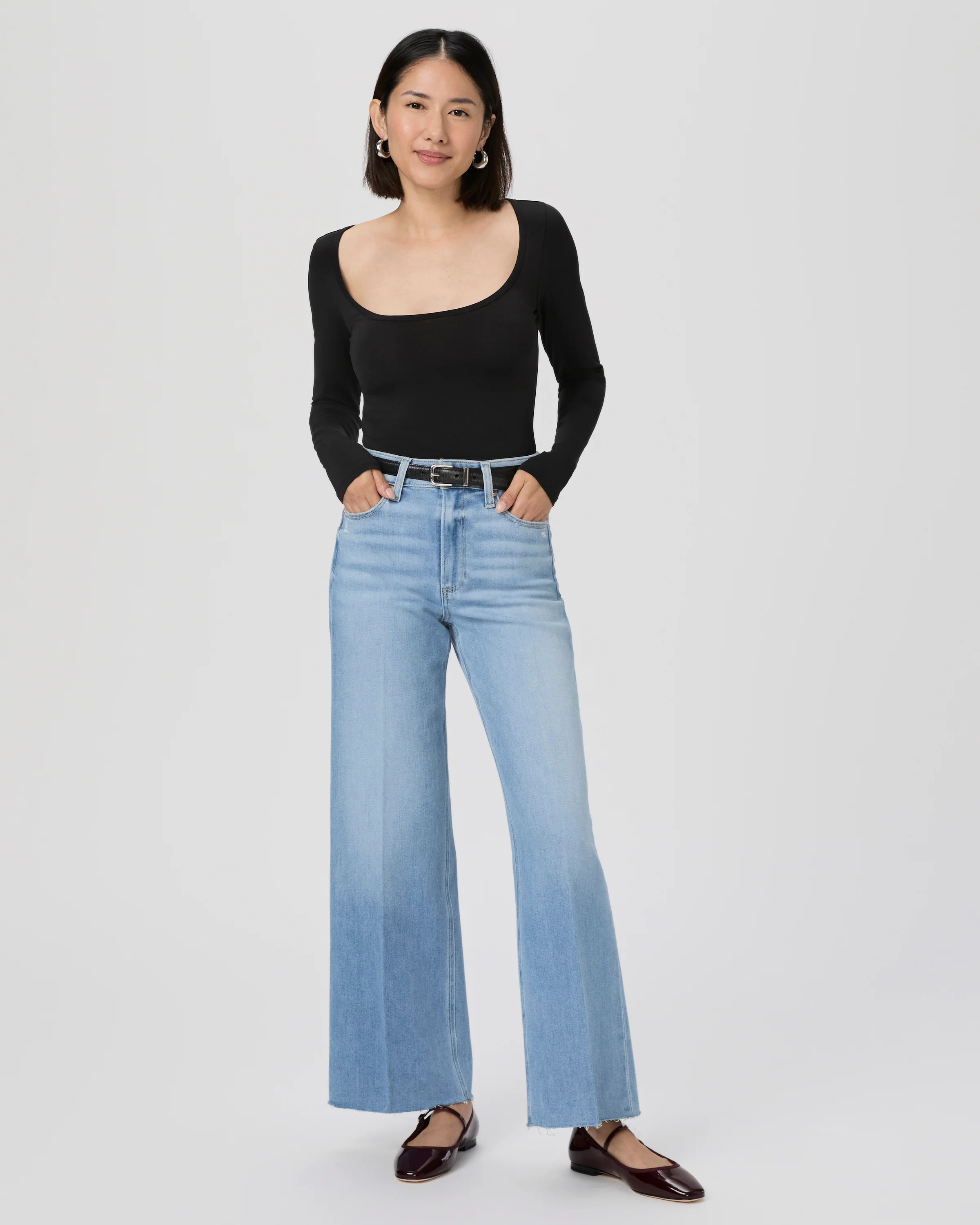 Anessa Petite 29" Wide Leg Jean | Paige