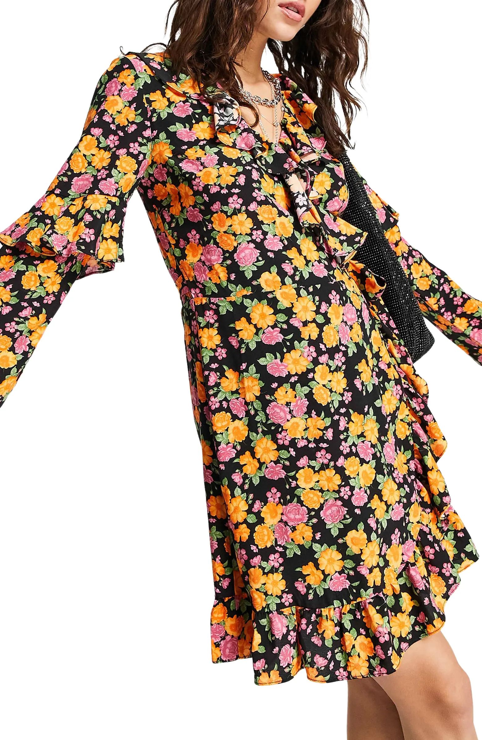 Flower-powered and flounced with frills, this is the wrap dress that you'll wear everywhere. | Nordstrom