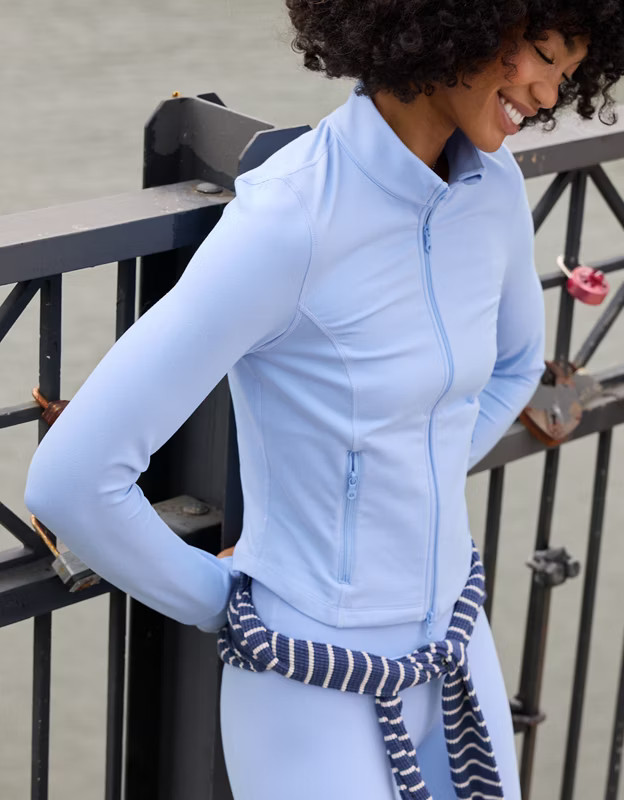 OFFLINE By Aerie The Hugger Double Zip Jacket | Aerie