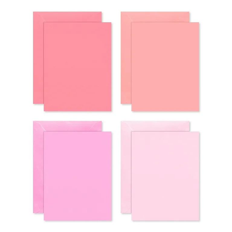 American Greetings All Occasion Blank Single Panel Notes, Pink Hues (4-Designs, 40-Count) | Walmart (US)