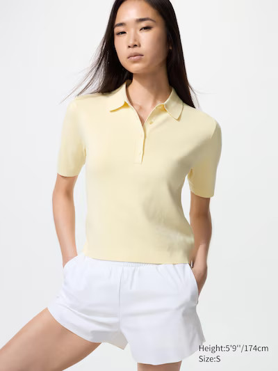 Polo Short Sleeve SweaterColour: 42 YELLOWSize: Women SXXSXSSMLXLXXLFind my sizeGet help with
fin... | Uniqlo Australia