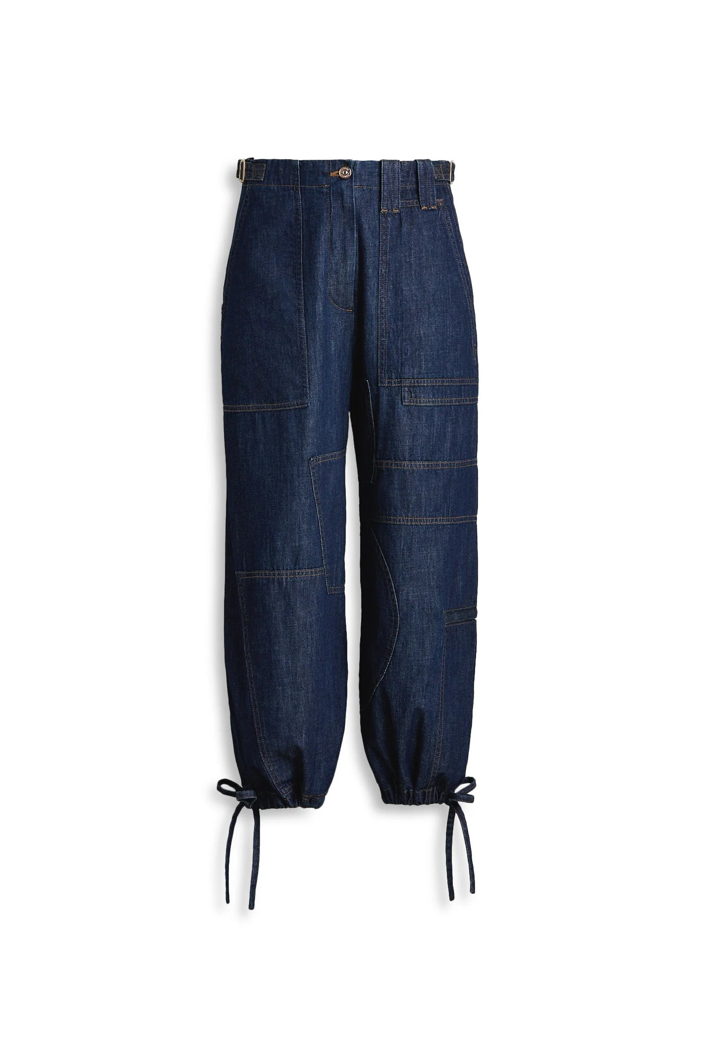 DENIM CROPPED CARGO JEAN - INDIGO.8 - Scanlan Theodore | Scanlan Theodore US