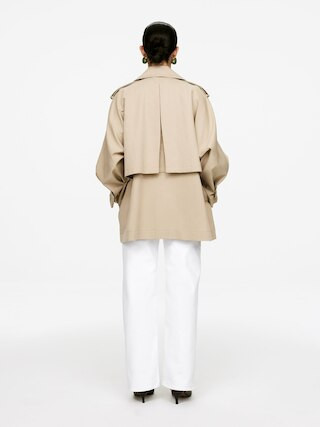 Short Trench Coat – Beige – Women – ARKET GB | Arket UK