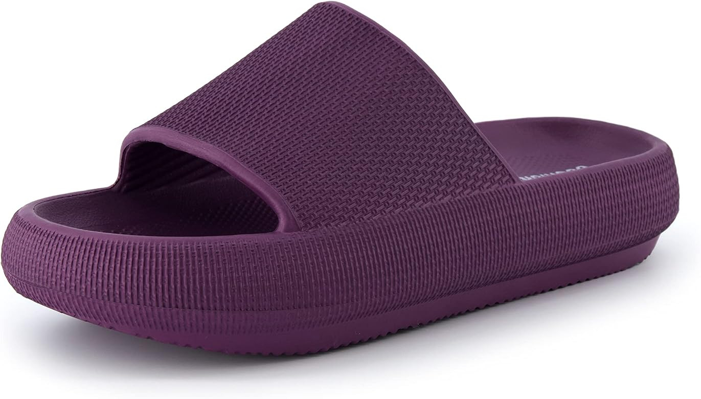 CUSHIONAIRE Women's Feather recovery slide sandals with +Comfort | Amazon (US)