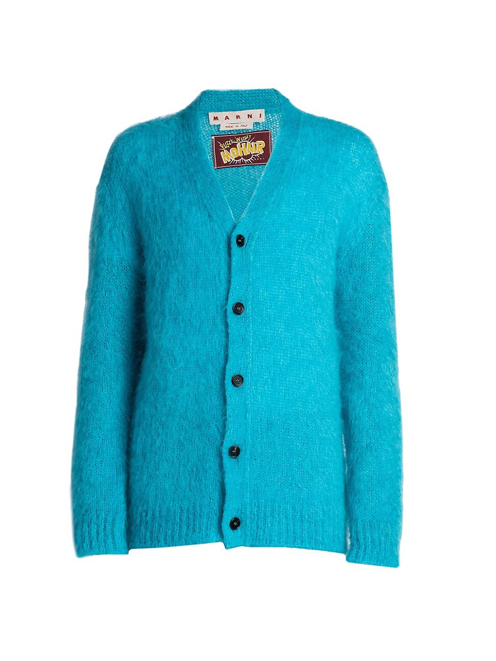 Men's Oversized Mohair Cardigan - Turquoise - Size 44 | Saks Fifth Avenue