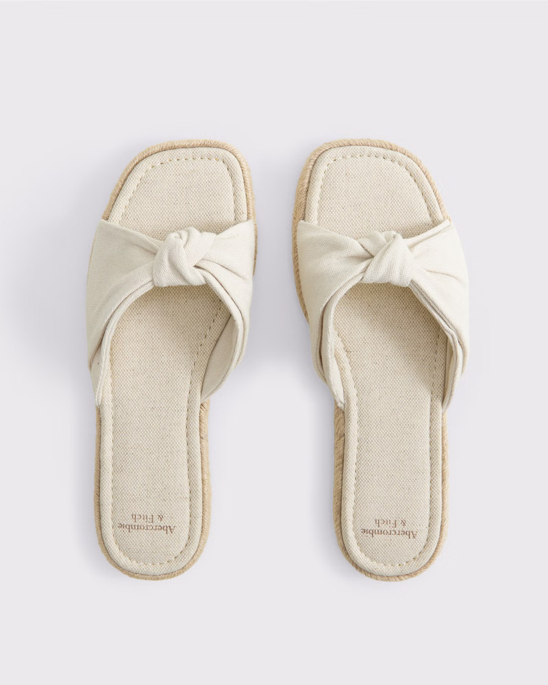 Espadrille Slide Sandals | Abercrombie & Fitch (US)