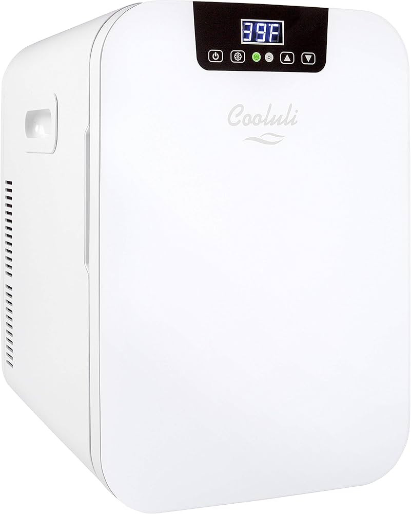 Cooluli 20 Liter Mini Fridge with Temperature Control - White Thermoelectric Cooler and Warmer fo... | Amazon (US)
