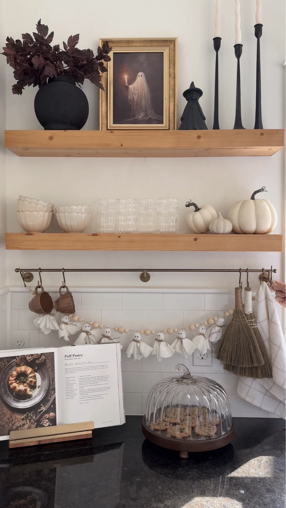 It feels like a cozy Halloween movie around here and I couldn’t be happier. 🥰 The ghost garland is probably my favorite part of this simple Halloween kitchen setup. 

Note; the pumpkin bowls are from World Market and the Pumpkin cookie plate is from HomeGoods!  

#LTKHome #LTKSeasonal #LTKFindsUnder50