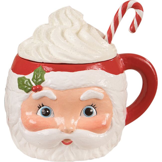 Sweet Tidings Santa Head Mug Container | Maisonette