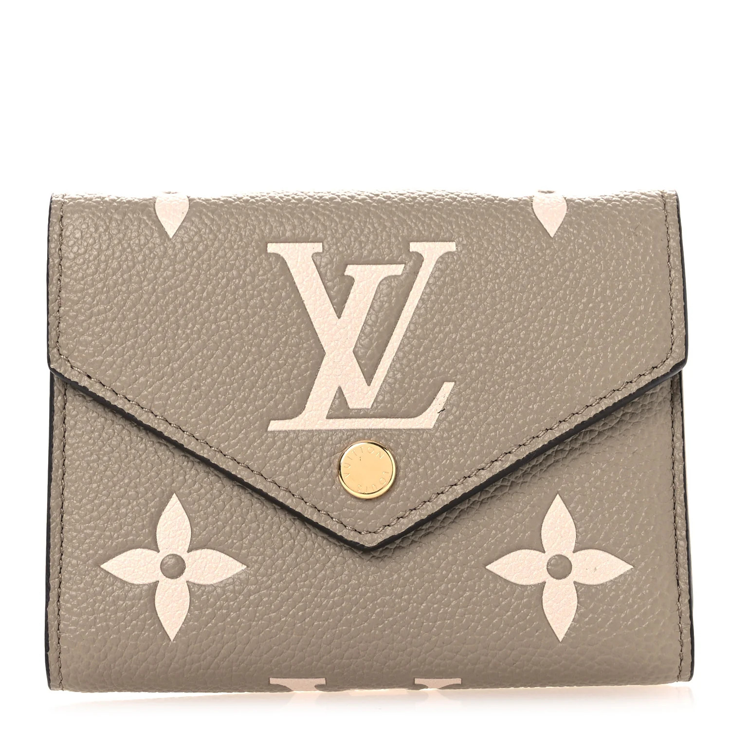 Empreinte Monogram Giant Victorine Wallet Tourterelle Creme | FASHIONPHILE (US)