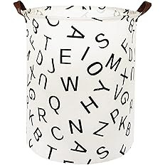 TECHMILLY Large Storage Basket for Girls and Boys, Collapsible Laundry Hamper with Long Handles, ... | Amazon (US)