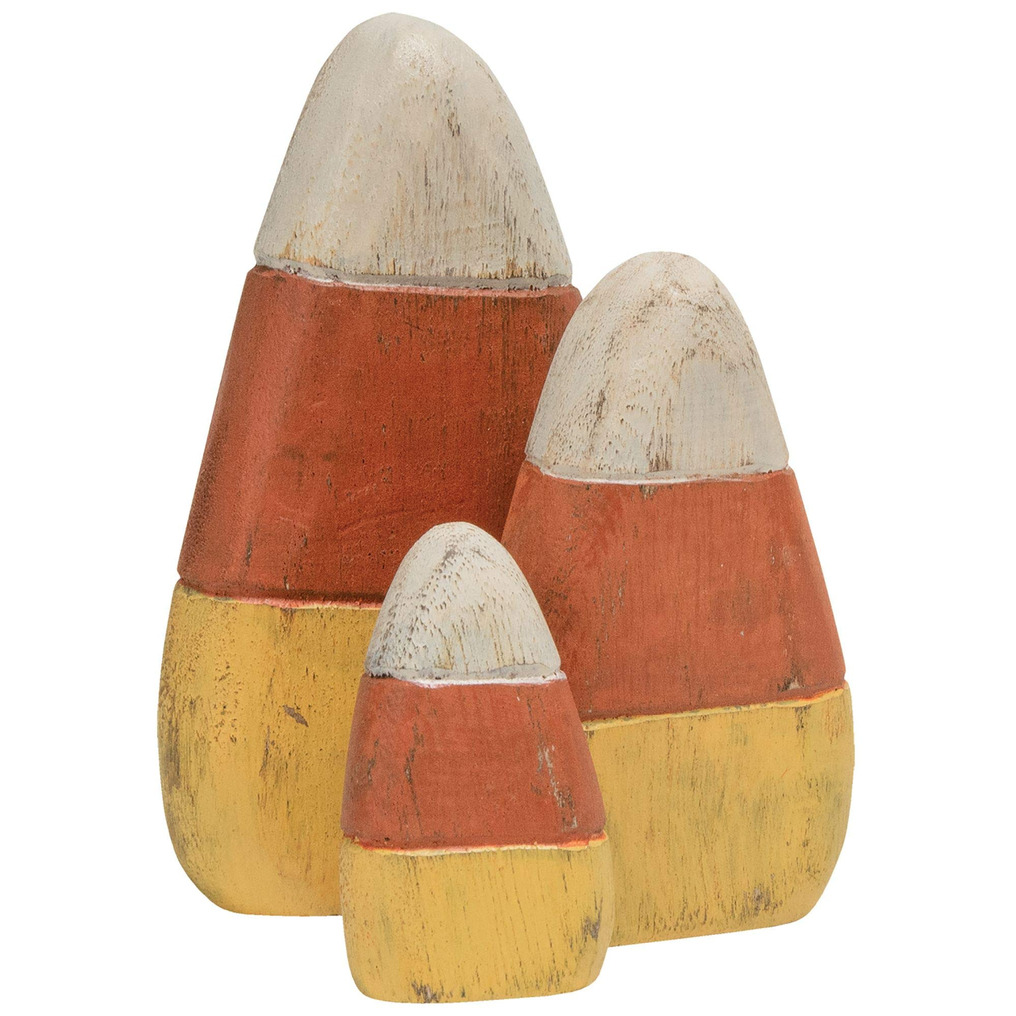 CWI Gifts Wooden Candy Corn Shelf Sitters 3/Set | Amazon (US)