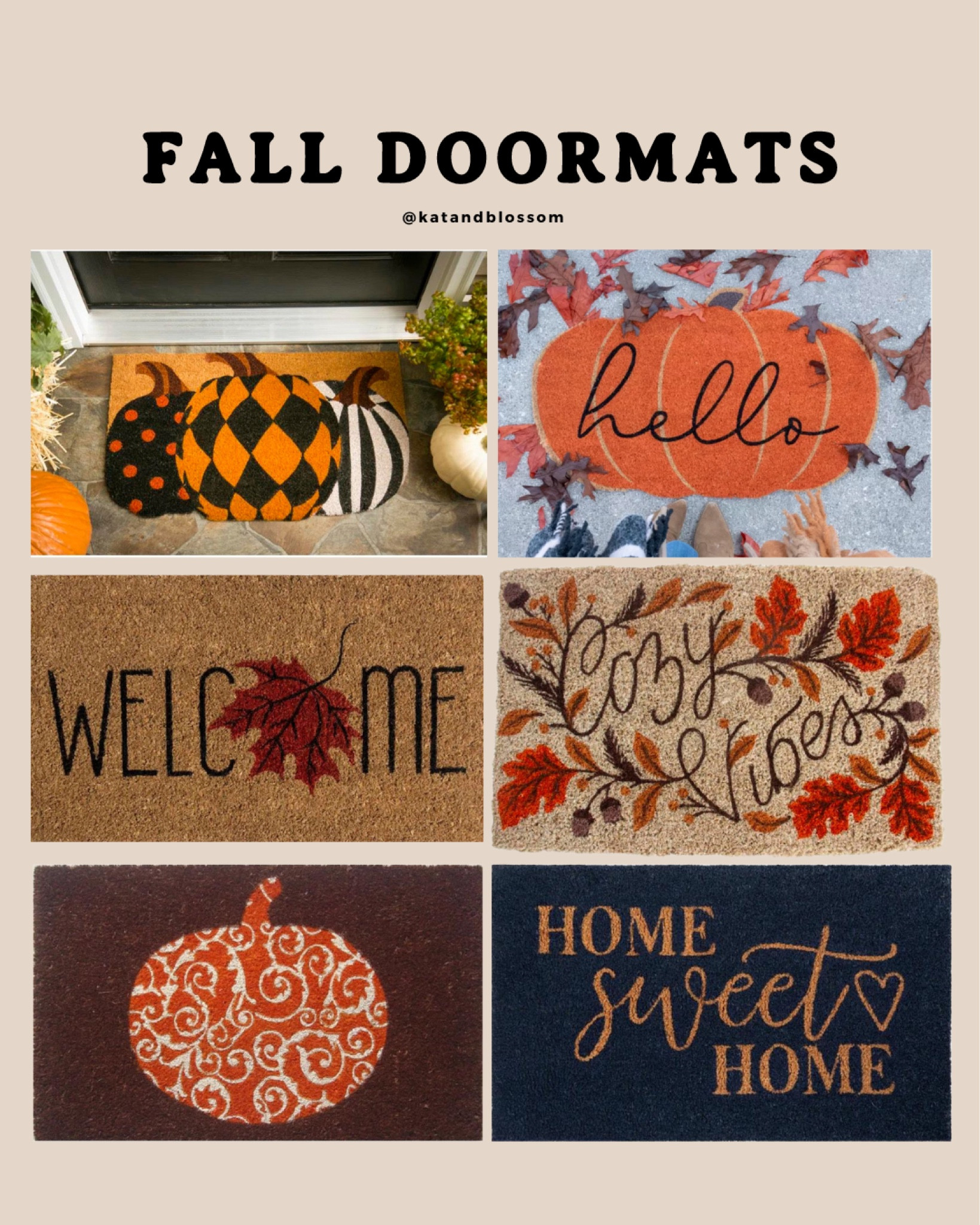 Cute doormats for fall to dress up your doorway 

#LTKhome #LTKSeasonal