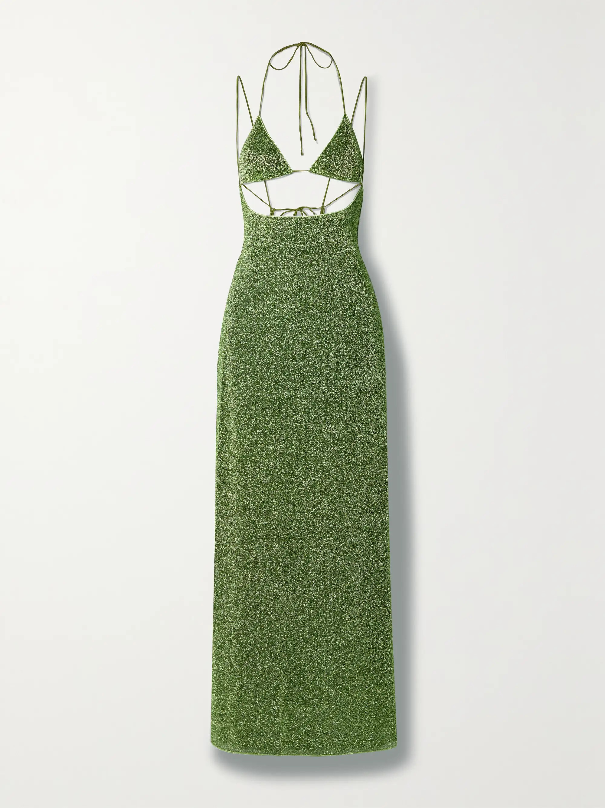 Lumière cutout metallic stretch-knit maxi dress | NET-A-PORTER APAC
