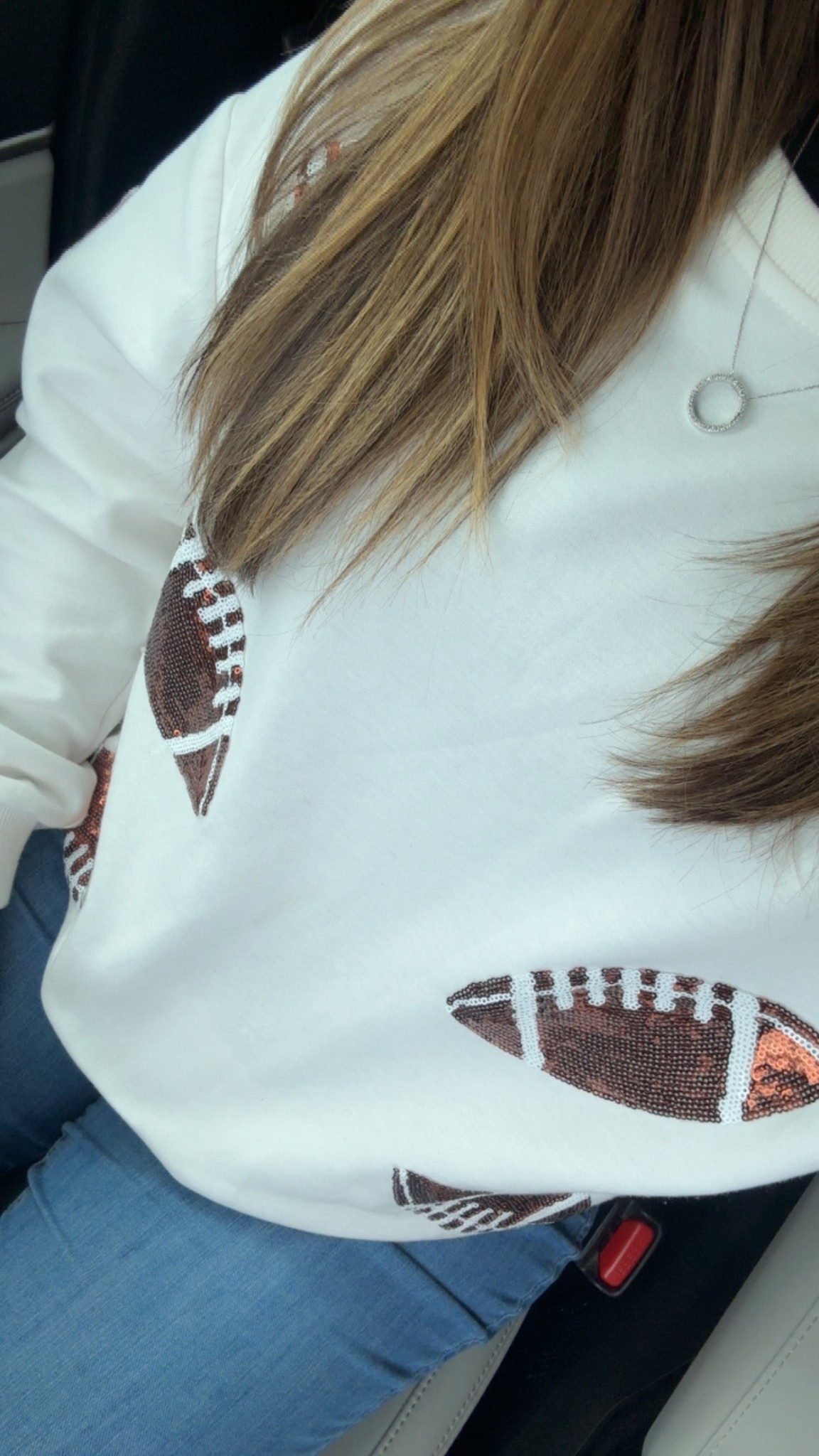 Football Sunday OOTD! Sparkly football sweatshirt  

#LTKSeasonal #LTKGiftGuide #LTKMidsize