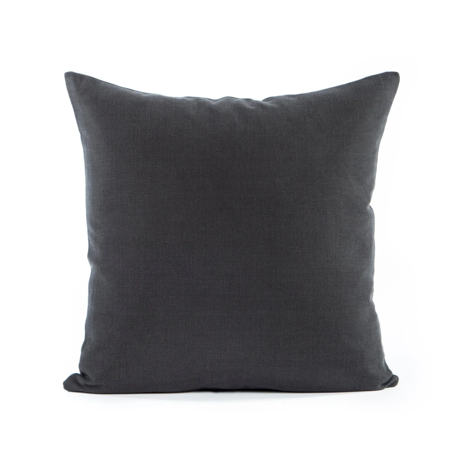 Solid Charcoal Gray Decorative Cushion, Lumbar Oblong Rectangular, Throw Pillow Cover, European S... | Etsy (US)